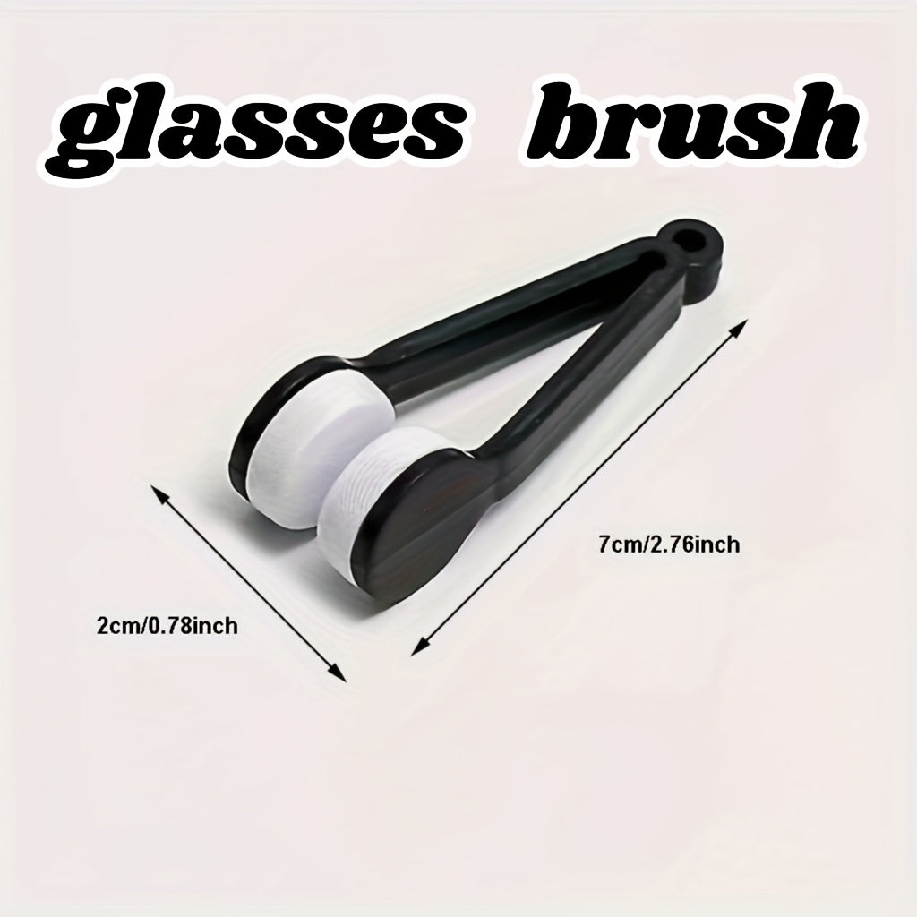 Eyeglasses Cleaning Brush Portable Microfiber Wipe Cleaner Accessories