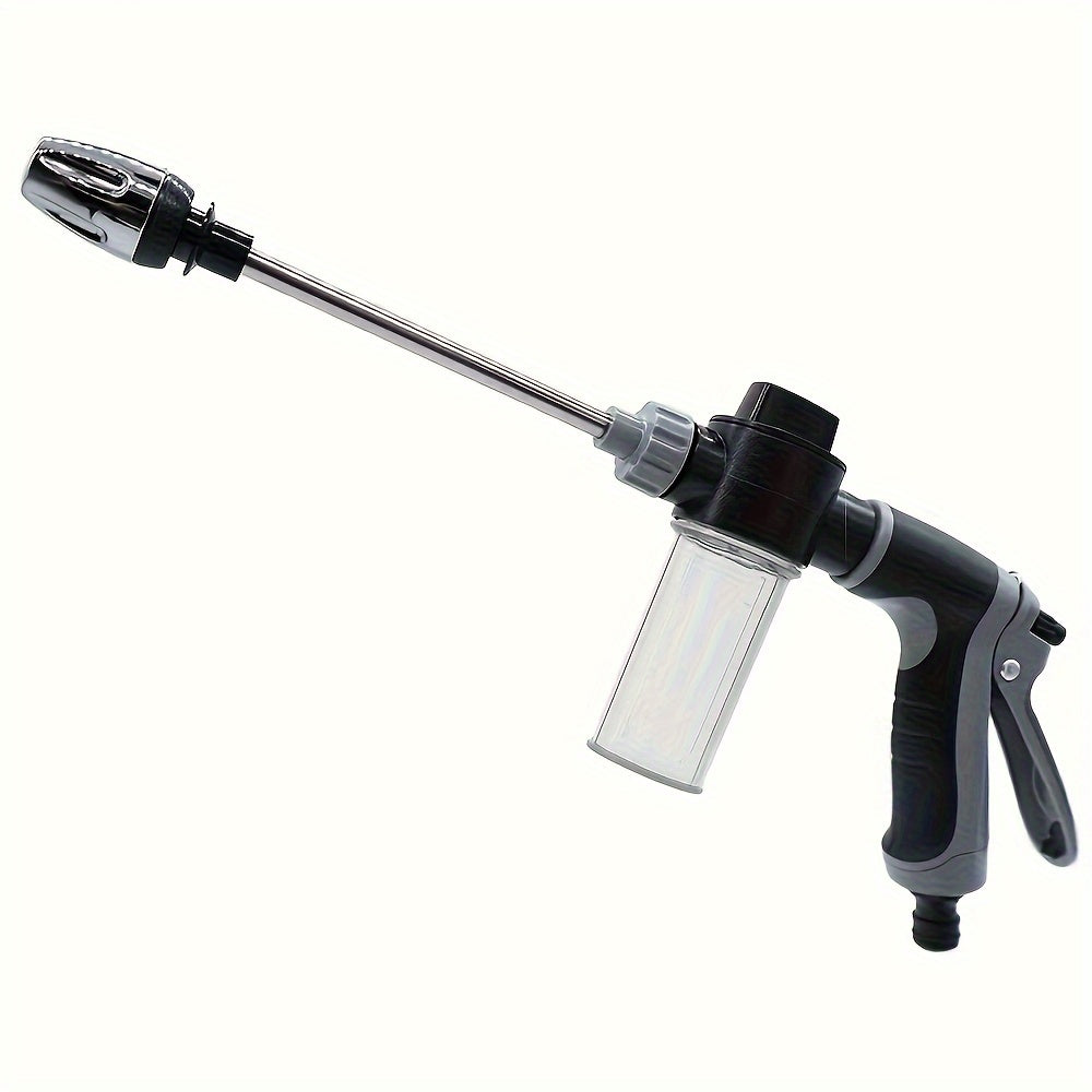 High-Pressure Car Wash Gun with Adjustable Spray Rod and Universal Quick Connect Adapter