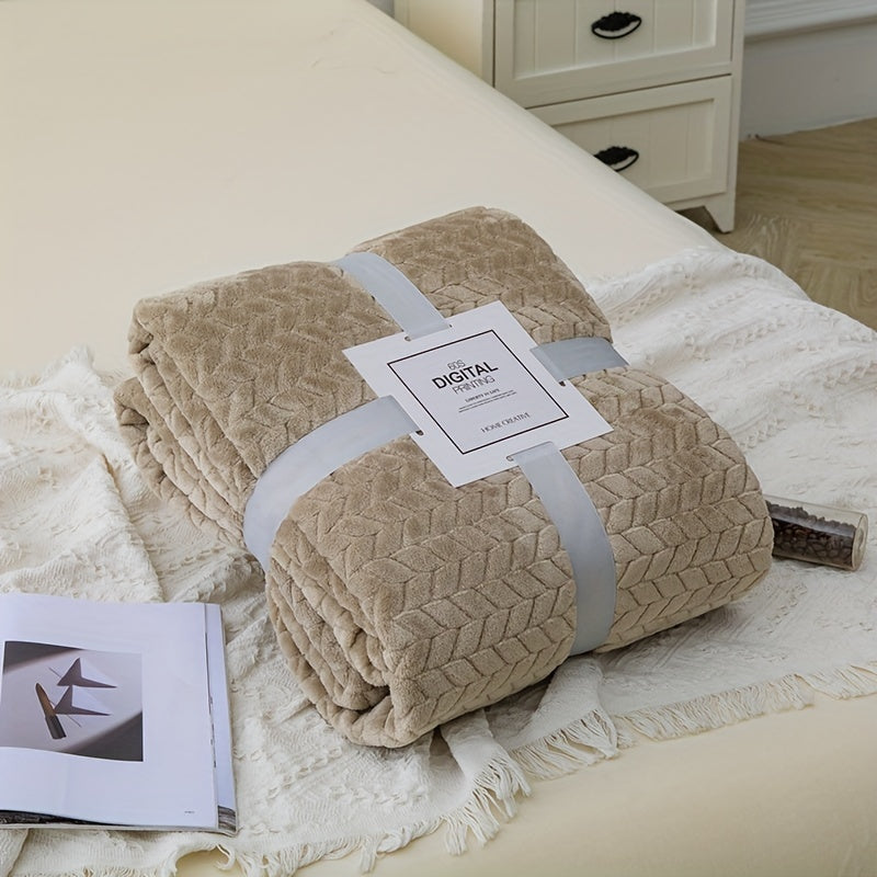 Lightweight Baby Blanket 70x100cm Geometric Pattern Soft and Cozy for Travel and Home