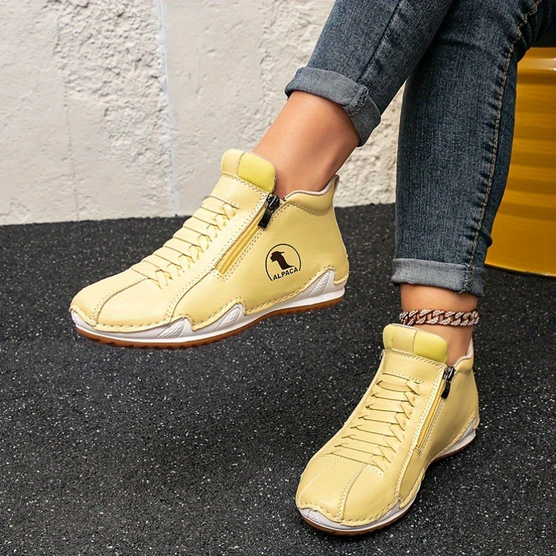 Zapatillas slip-on para mujer, calzado casual para exteriores, suela de goma antideslizante