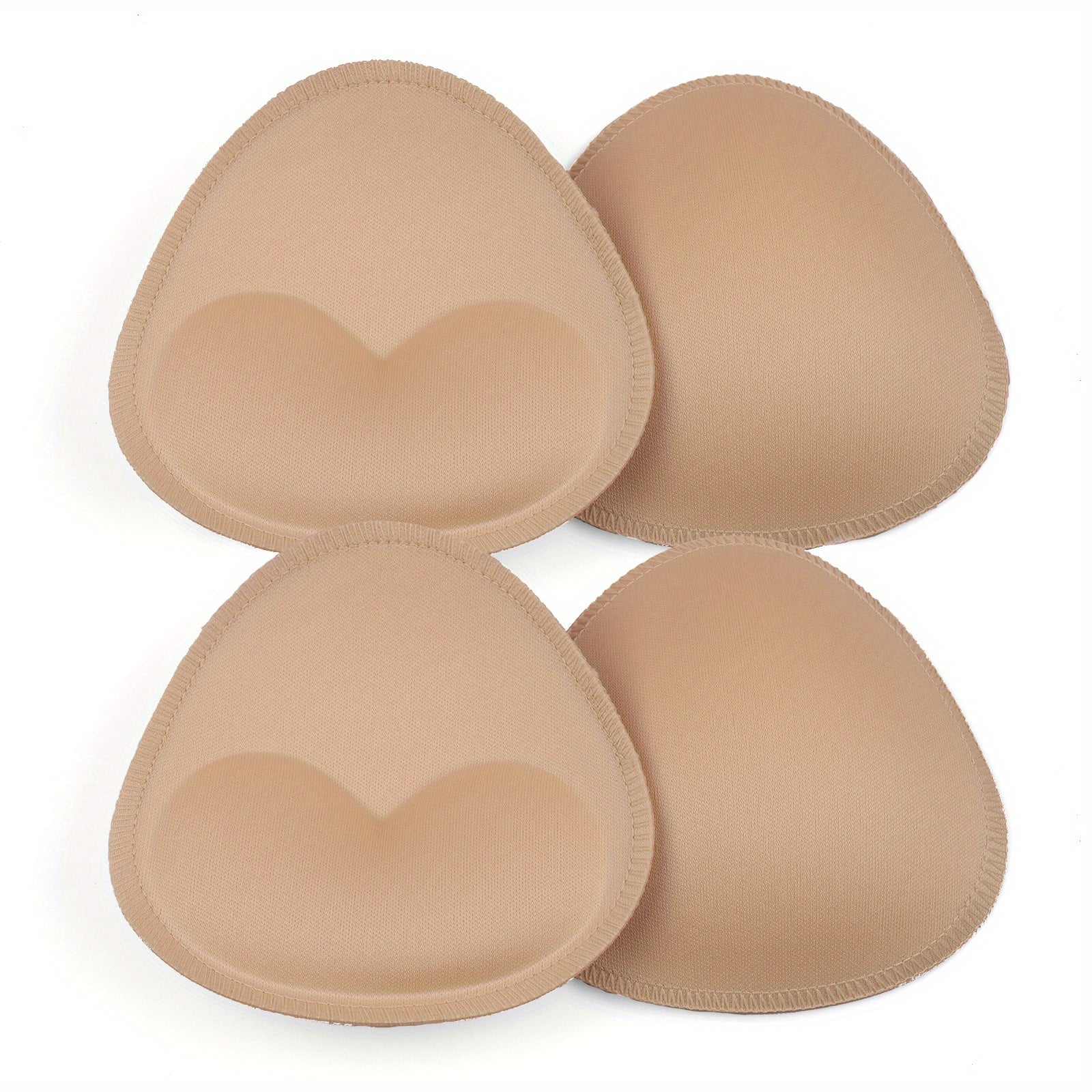 Two Pairs Reusable Bra Insert Pads for Enhancing Chest Discreetly