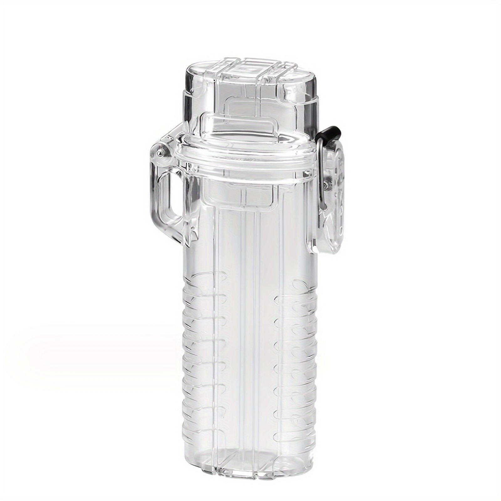 s:
Suya chidamli plastmassa olovyoq qutisi qopqog'i BIC J6 tashqi omon qolish sumkasi uchun