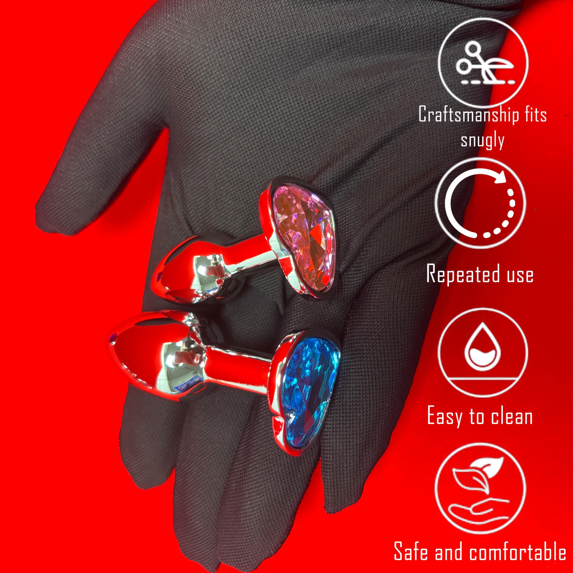 Adult Women Men Couples Rose Jewelry Anal Beads G-Spot Stimulator