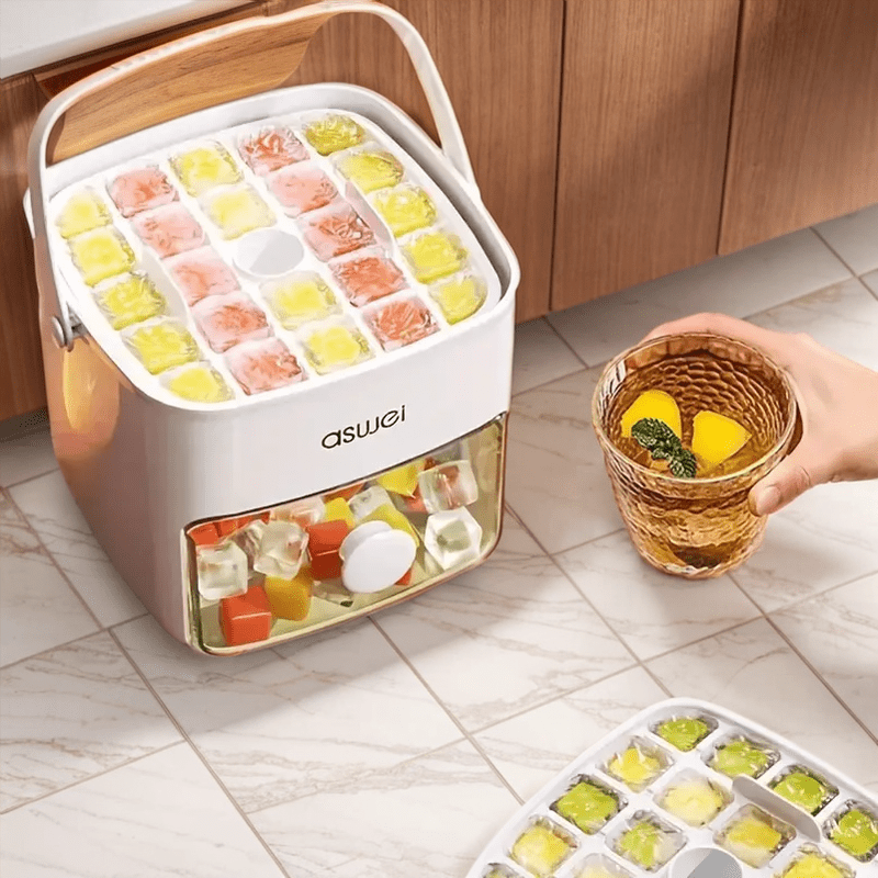 Ice Maker Countertop 48 Ice Cube Capacity with Storage Bin for Drinks