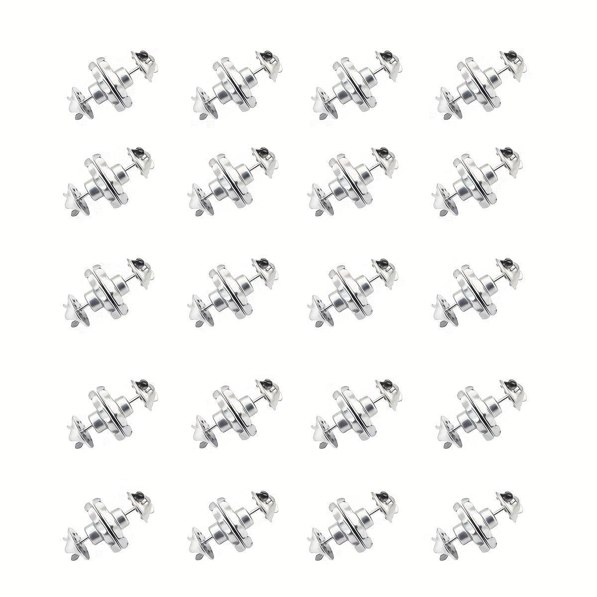 Magnetic Curtain Buckle Closure Set for Two-Way Switch 20 Pairs Butterfly Magnets