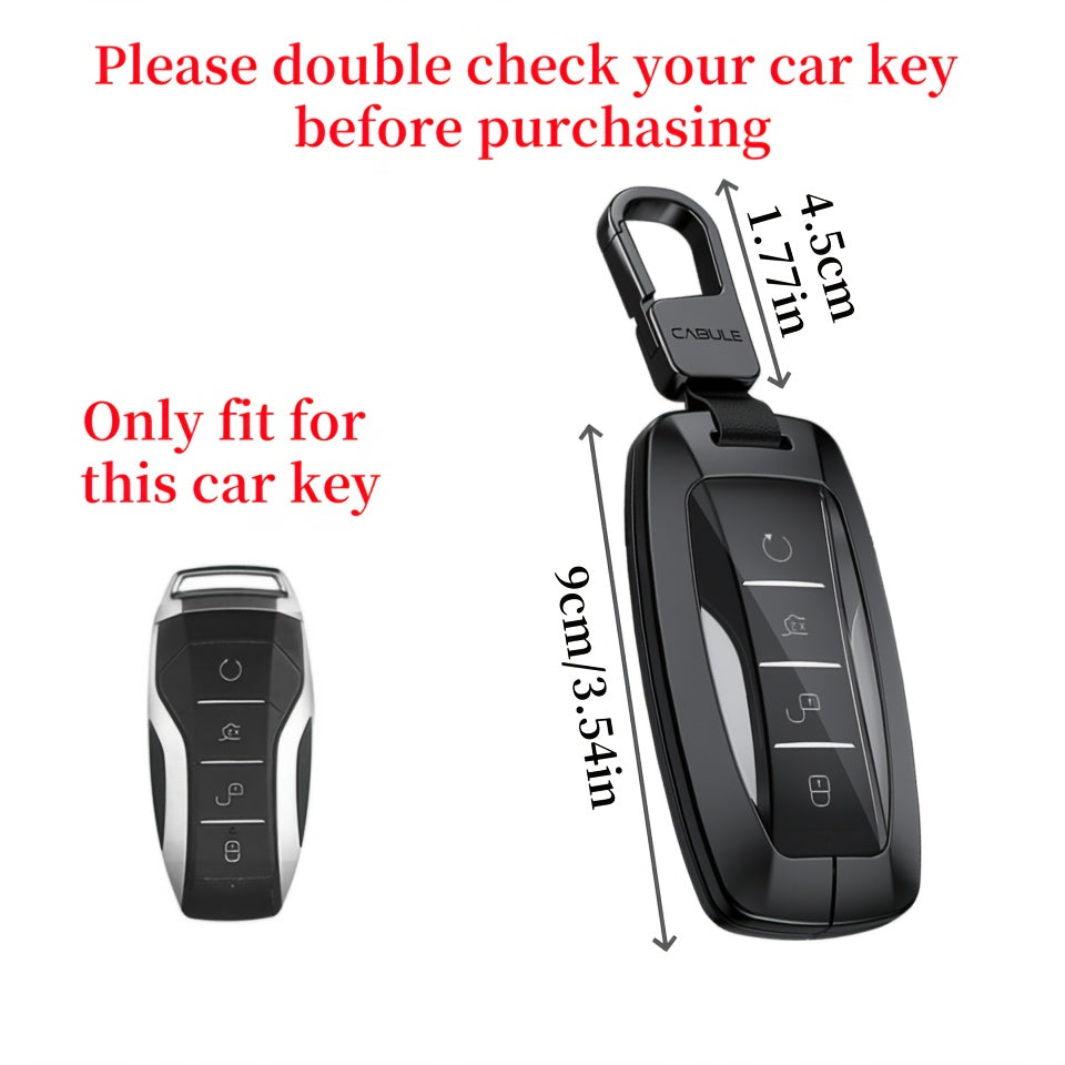 Universal Zinc Alloy Dual Key Case for Car Key Fob Scratch-Resistant Durable
