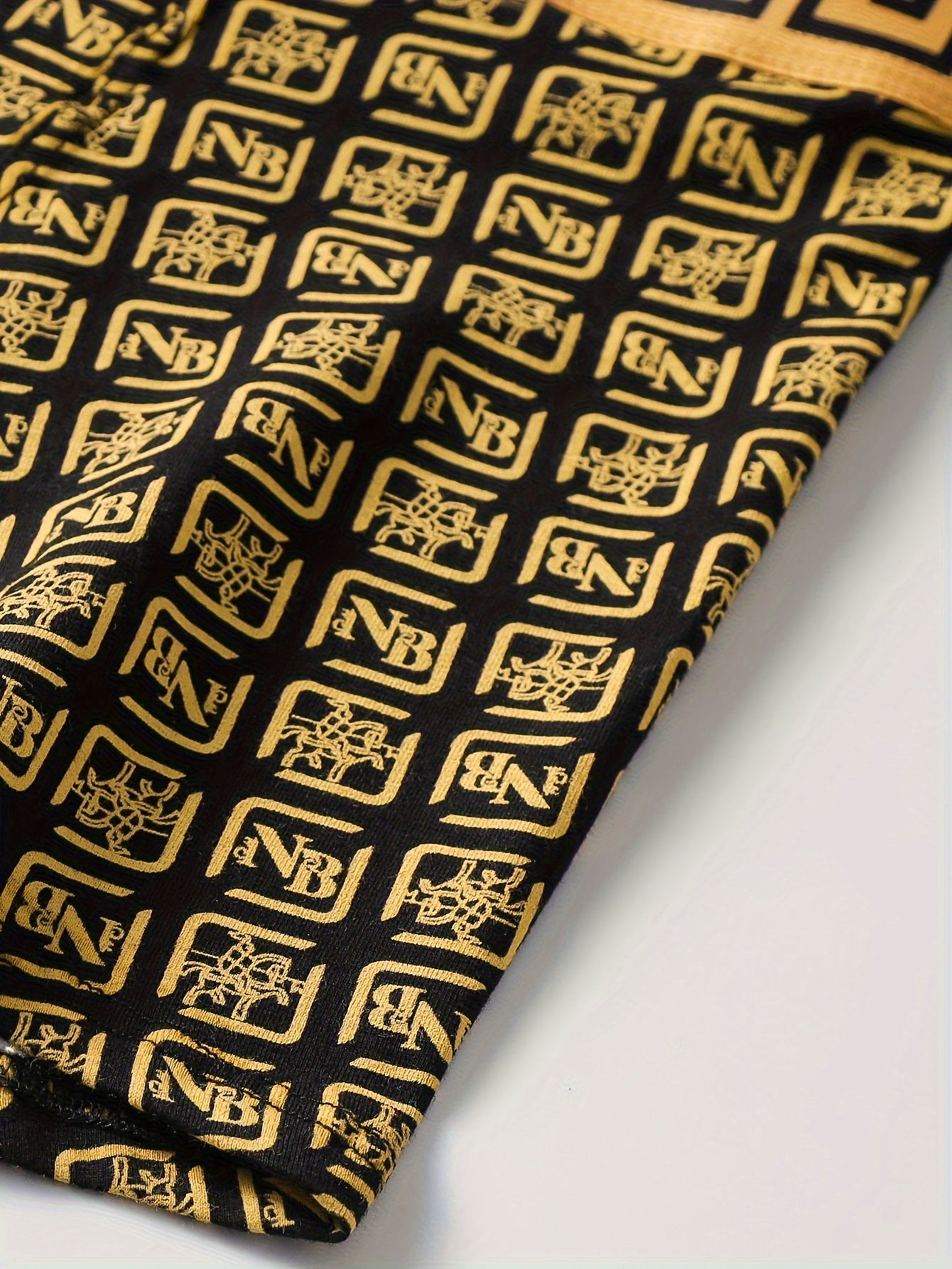 Set of 4 Men's Boxer Shorts Breathable Mid-Rise Comfortable Polyester Spandex