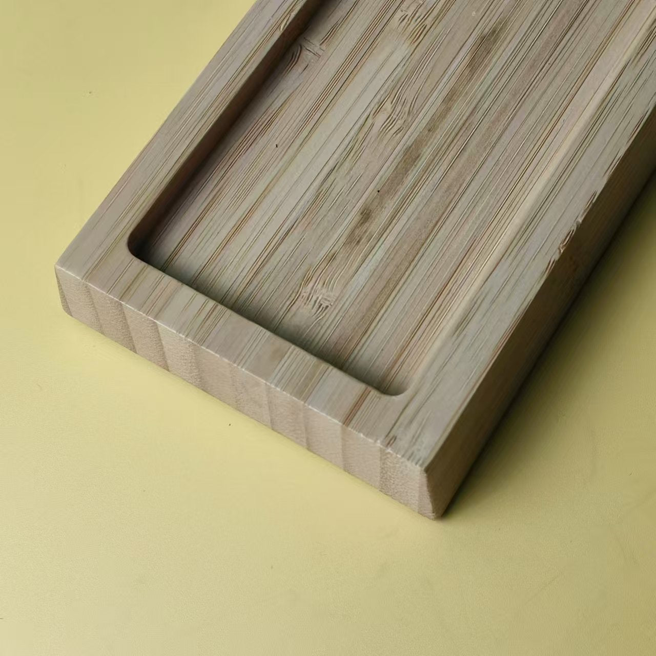 Bamboo Corundum Sharpening Stone with Wooden Holder Kitchen Sharpener