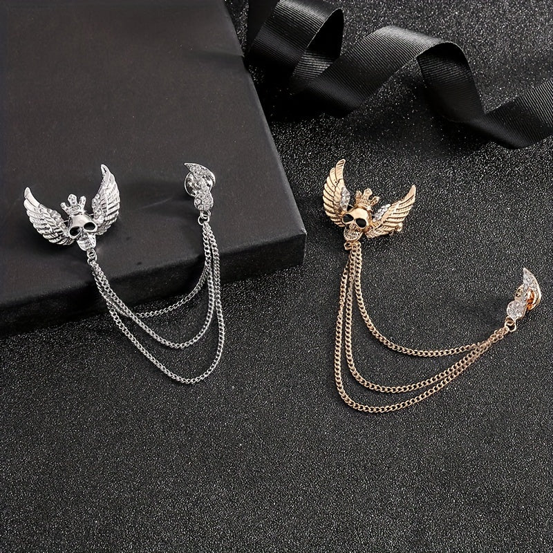 Conjunto de broches de esqueleto de Halloween con pin de nota musical, accesorios para disfraces de Halloween