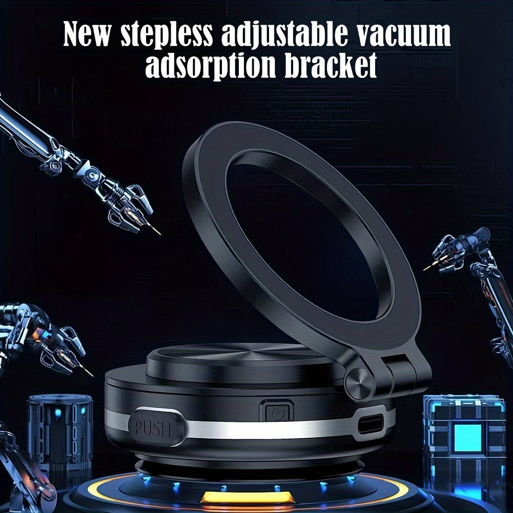 Magnetic Car Phone Holder Electric Vacuum Suction 360° Rotating