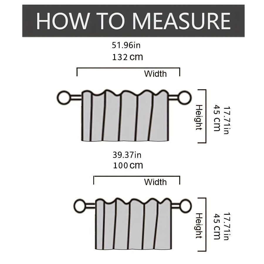 Blue Plaid Short Curtain with Lace Detailing and Rod Pocket for Living Room Kitchen Cafe