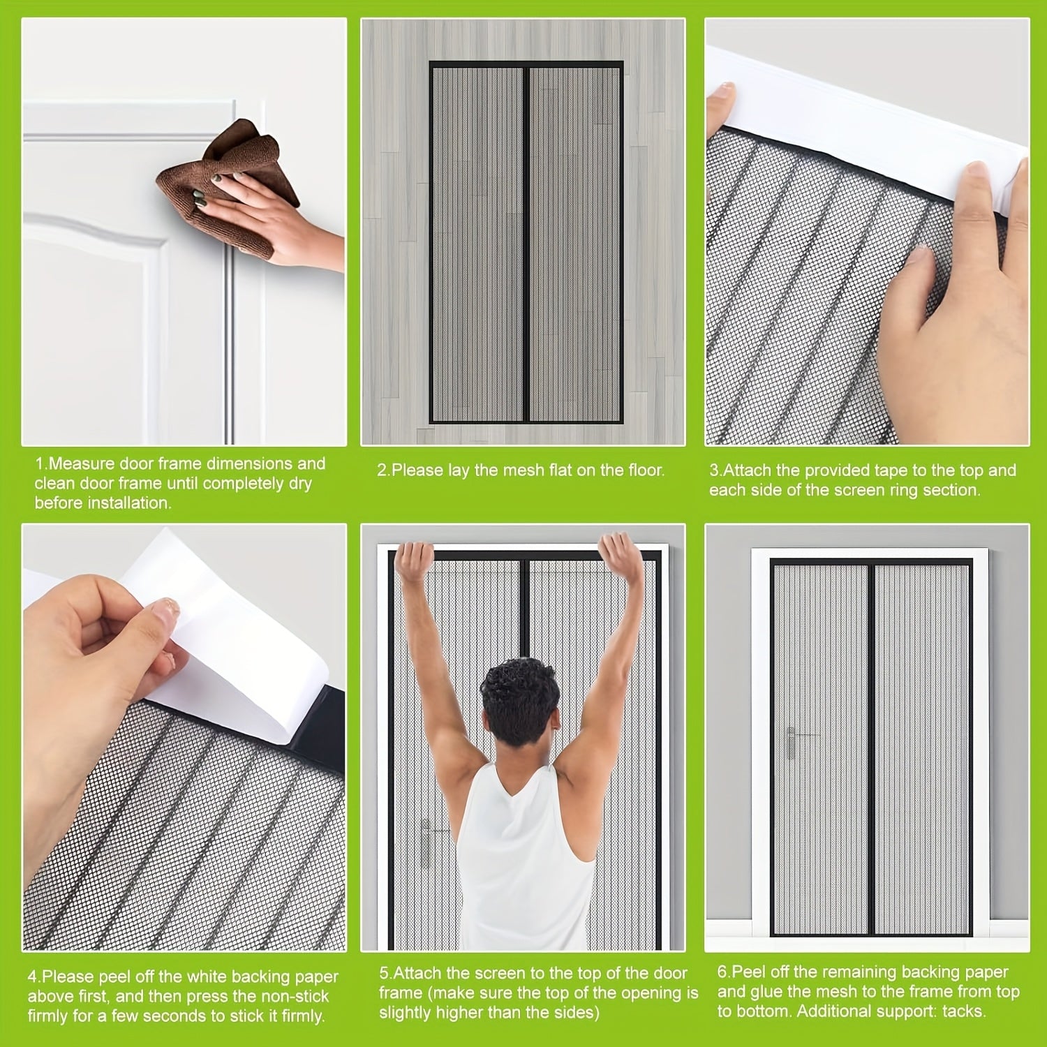 Магнитная экранная дверь, прочная сетка, барьер от насекомых, установка без рук
