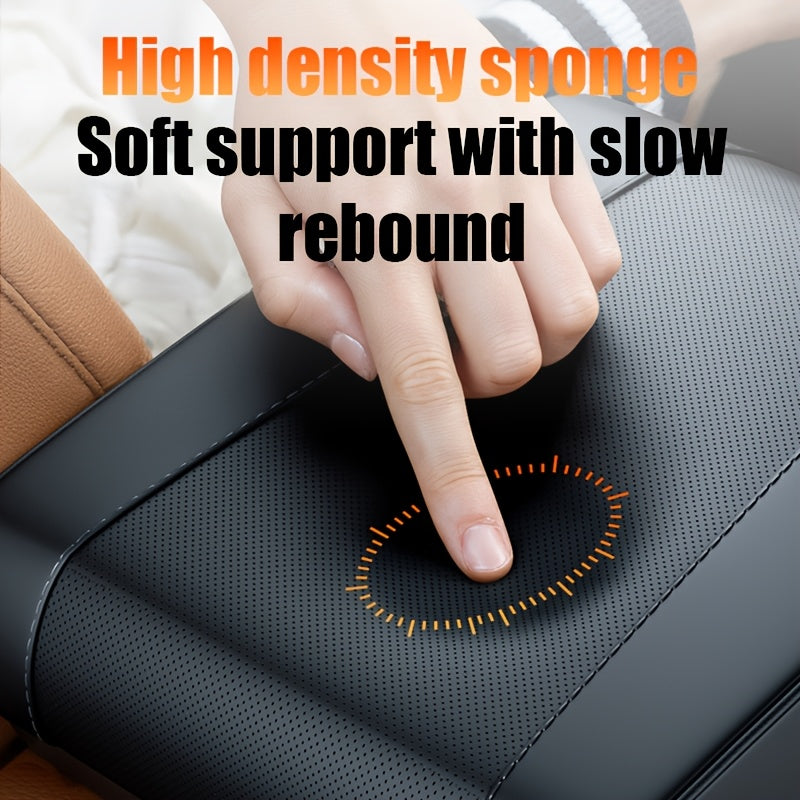 Подлокотник для автомобиля с памятью из пеноматериала, регулируемый, из искусственной кожи