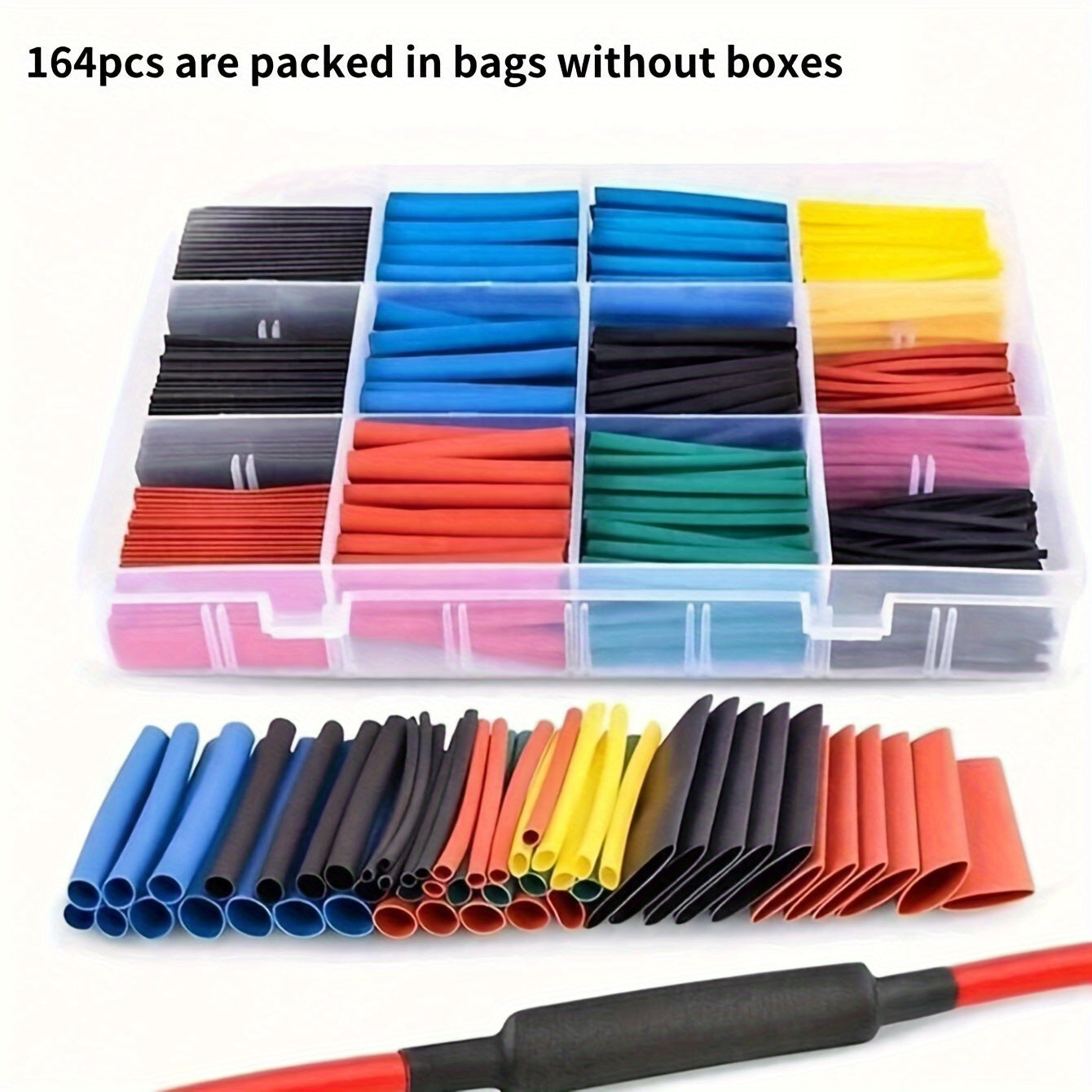 Набор термоусадочных трубок, ассорти, изоляция для электрических проводов, 164-750 штук