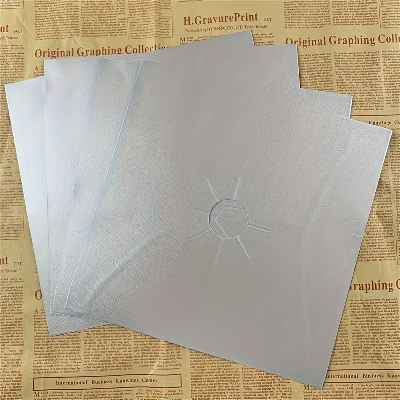 Set of 4 Reusable Gas Range Burner Protector Pads Extra Thick for Easy Cleaning