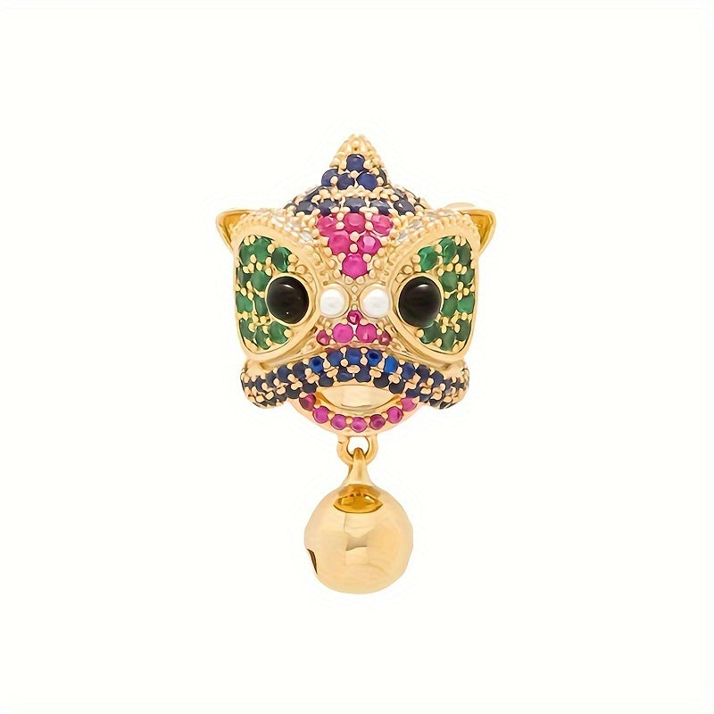 Vintage Lions pinli brosh va qotishma zargarlik unikal hayvon aksessuari