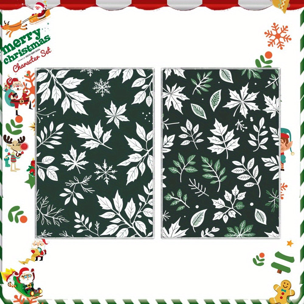 Two Pieces Christmas Kitchen Towels 18x26 Inch Soft Tea Towels for Holiday Decor