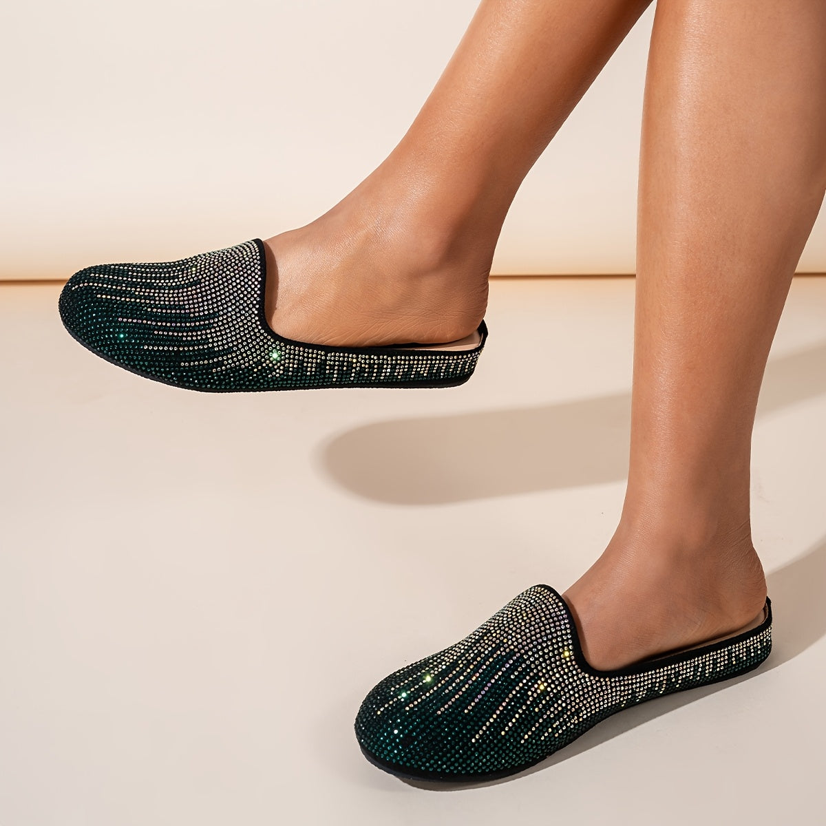 Women's Flat Shoes Diamond Tassel Leather Elegant Comfortable Sole