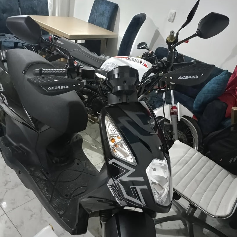 Off Road Motorcycle Hand Guards Carbon Fiber Look Dual-Sided Protective Shields for Dirt Bikes