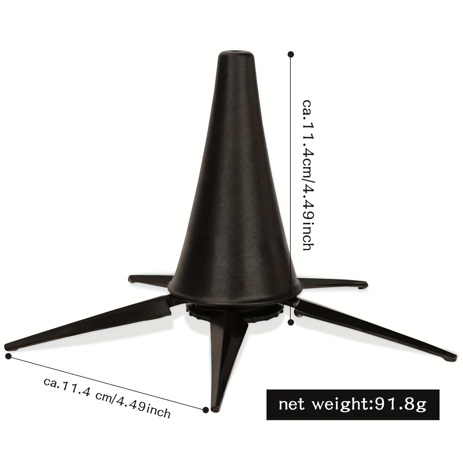 Portable Plastic Clarinet Stand Foldable Countertop Musical Instrument Holder