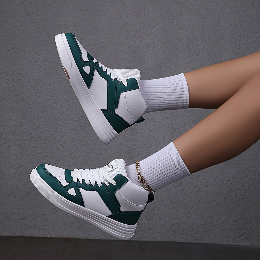 Women’s High-Top Sneakers Lightweight Casual Shoes with Soft Fabric Lining