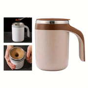Large Capacity Automatic Magnetic Mixing Cup Battery Operated Portable Coffee Mug