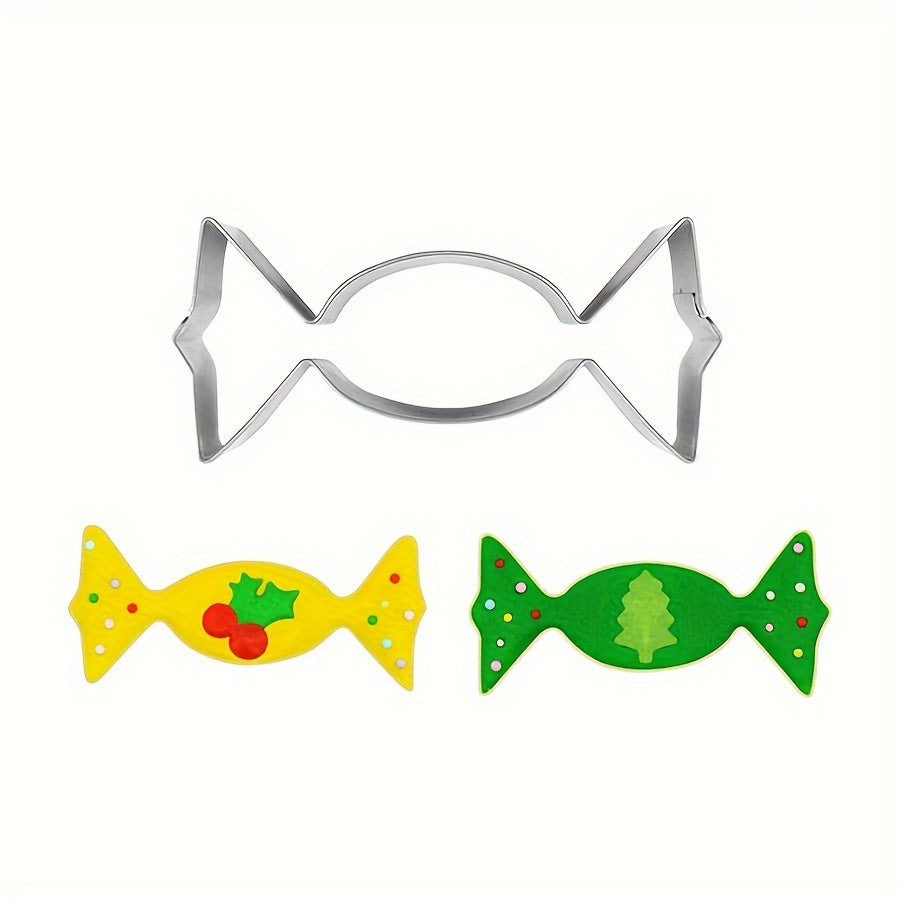 Set of 12 Stainless Steel Christmas Cookie Cutters Snowman Snowflake Tree Santa