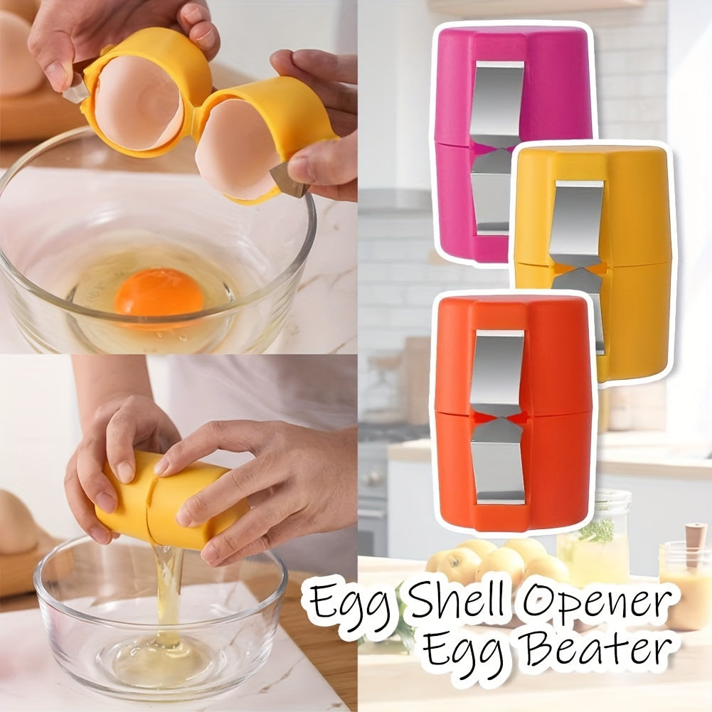 Egg Shell Opener Set Stainless Steel Non-Stick Omelet Pan Tools Dishwasher Safe