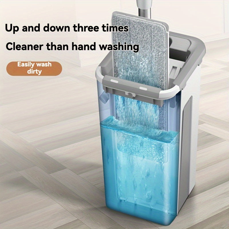 Yotoqxonangizda, hammomda va yashash xonangizda erkin tozalash uchun Easy-Clean Flat Mop va vedrasi bilan foydalaning. Ushbu qulay tizim nam va quruq foydalanishga imkon beradi va qiyinchiliksiz pol tozalash uchun qo'l bilan yuvish dizayniga ega.