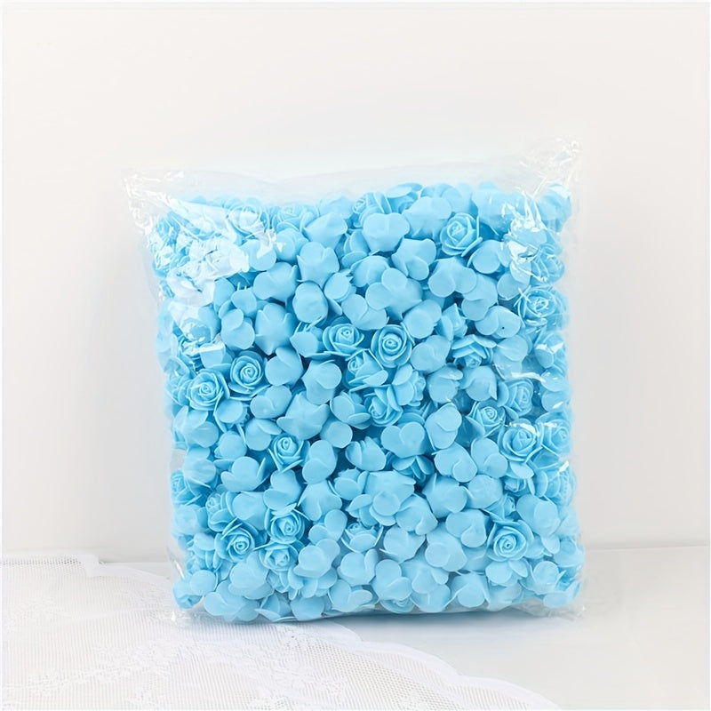 Artificial Red Rose Heads for Valentine's Day Wedding Decor and Gift Accessories 100 Pieces