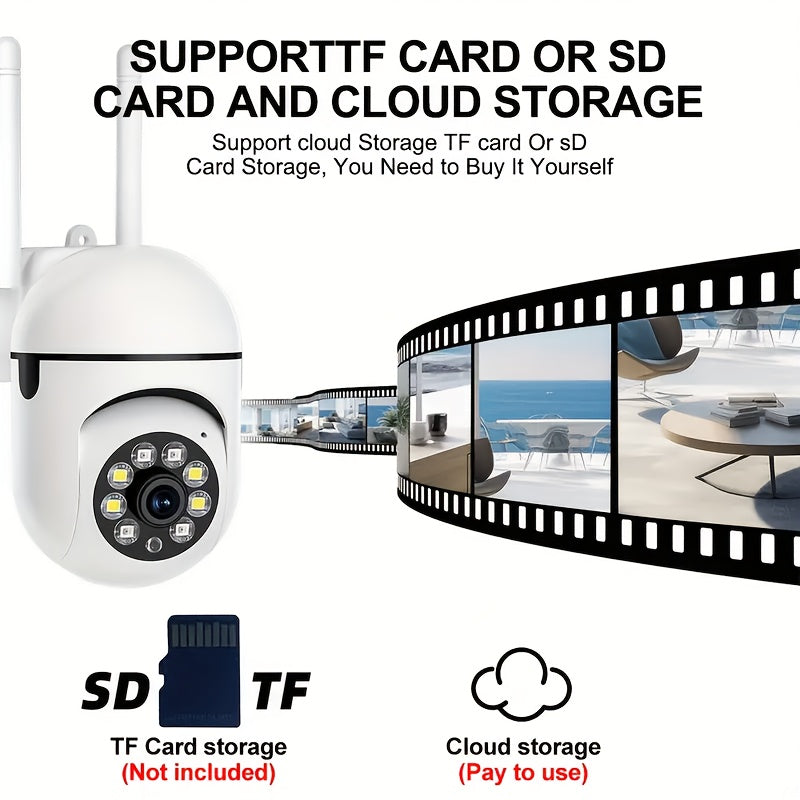 1080P HD Indoor Outdoor Security Camera with 2-Way Audio Motion Detection Wi-Fi