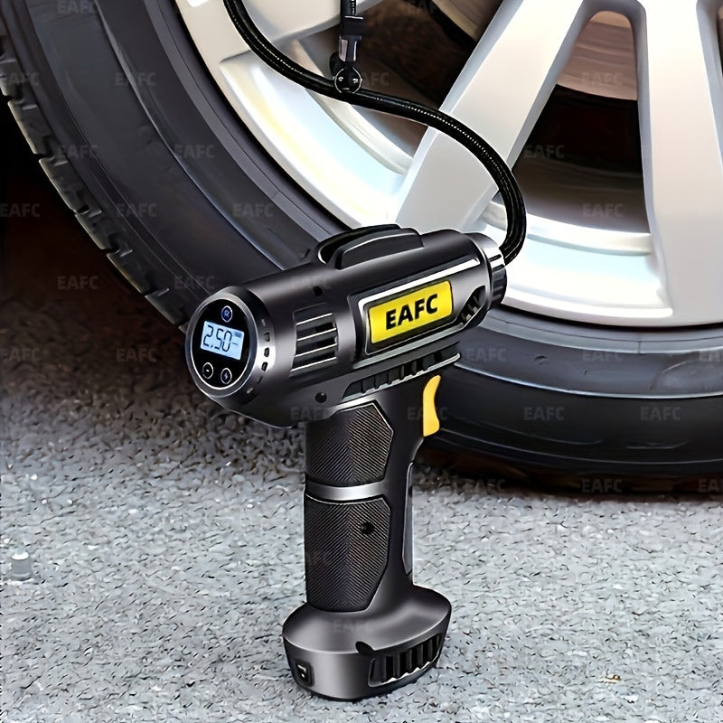 Portable Car Air Compressor Wireless Tire Inflator with LED Light 120W