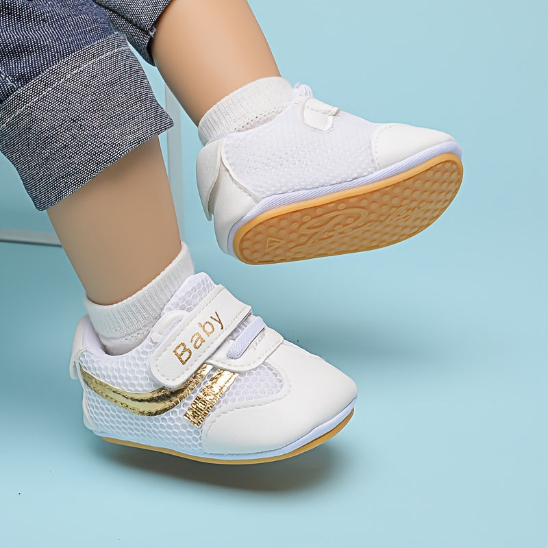 Zapatillas de malla para bebés niños, ligeras, transpirables, casuales, de caña baja, primavera y otoño