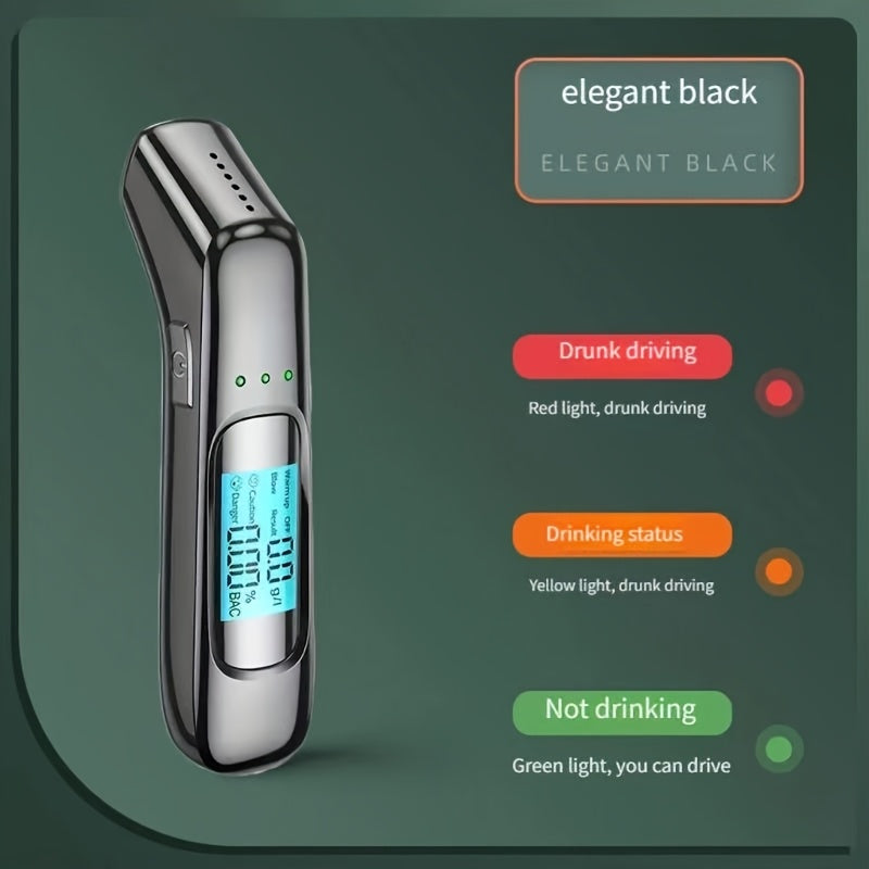 Alcoholímetro sin contacto alimentado por USB con batería de litio recargable de grado médico