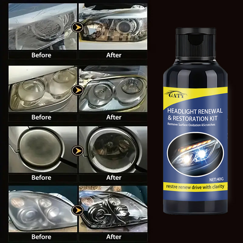 Universal Car Headlight Restoration Paste for Scratch Removal and Luster Restoration