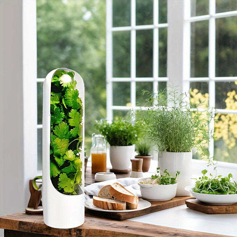 Herb Saver Refrigerator Storage Container for Fresh Herbs Up to 3 Weeks