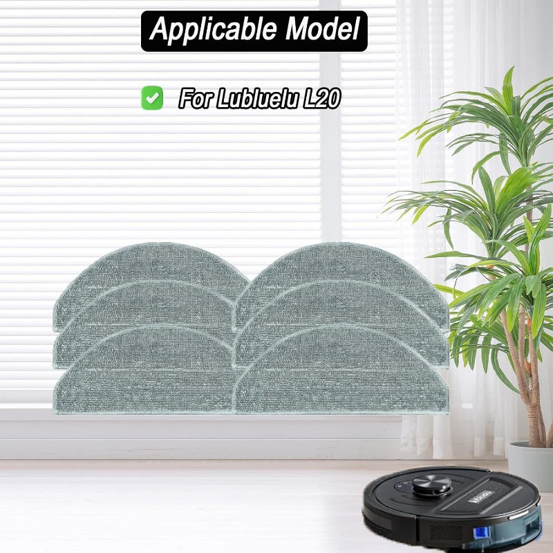 6 Microfiber Mop Pads for L20 and Y0110/Y0140 Reusable Washable Cleaning Accessories