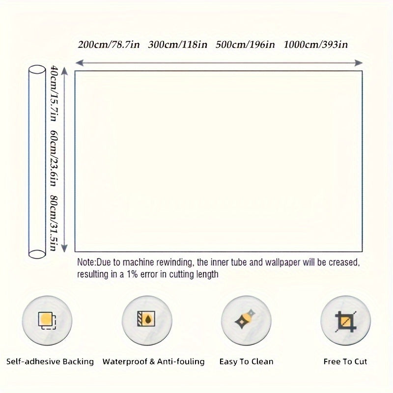 Papel tapiz autoadhesivo de patrón mármol blanco, resistente al agua y a la grasa, para encimeras y cocinas