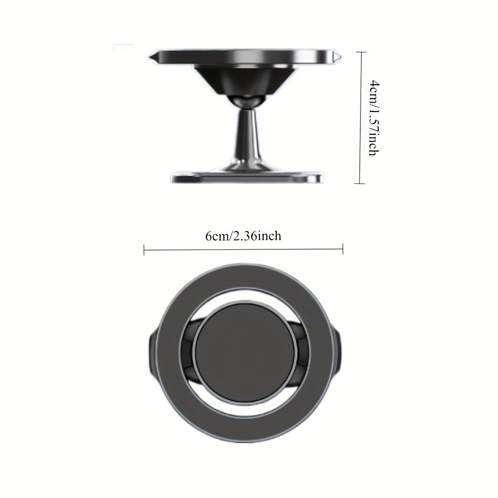 Metall avtomobil telefon uchun magnitli aylanuvchi va bukiladigan tutqich, panel uchun