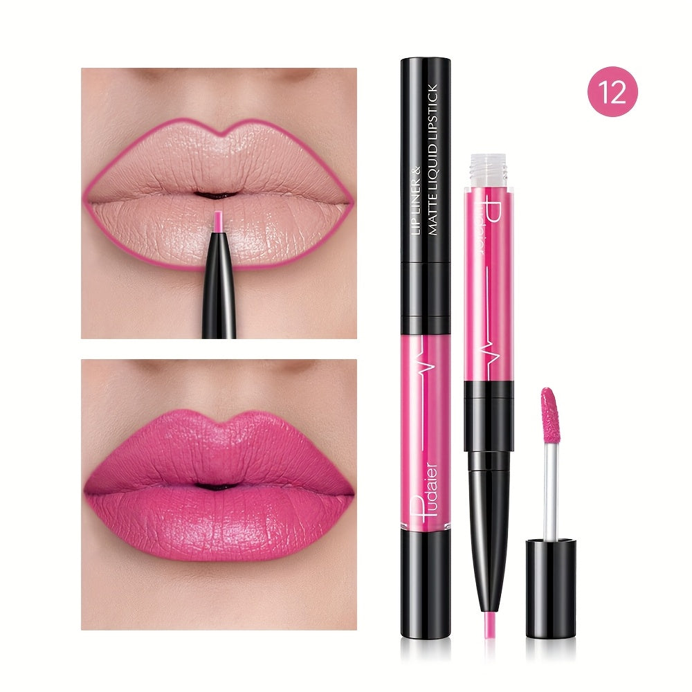 Женский водостойкий карандаш для губ с высокой пигментацией, матовая отделка