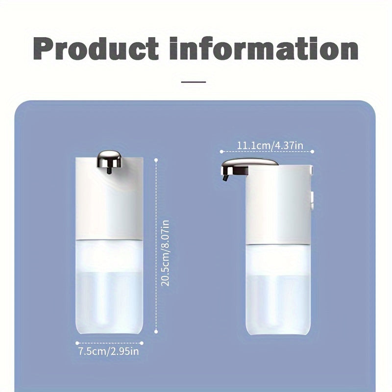 Wall-Mounted 380ml Touchless Soap Dispenser with USB Rechargeable Battery and Multi-Level Foaming