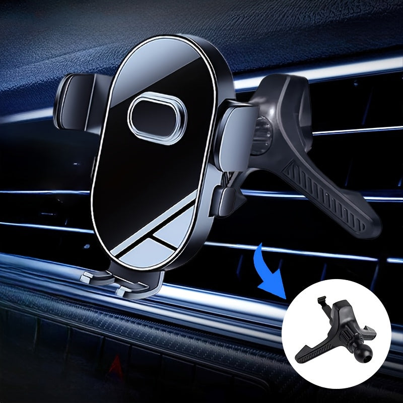 Car AC Vent Mount Durable ABS Triangle Rotating Hook with Metal Clasp
