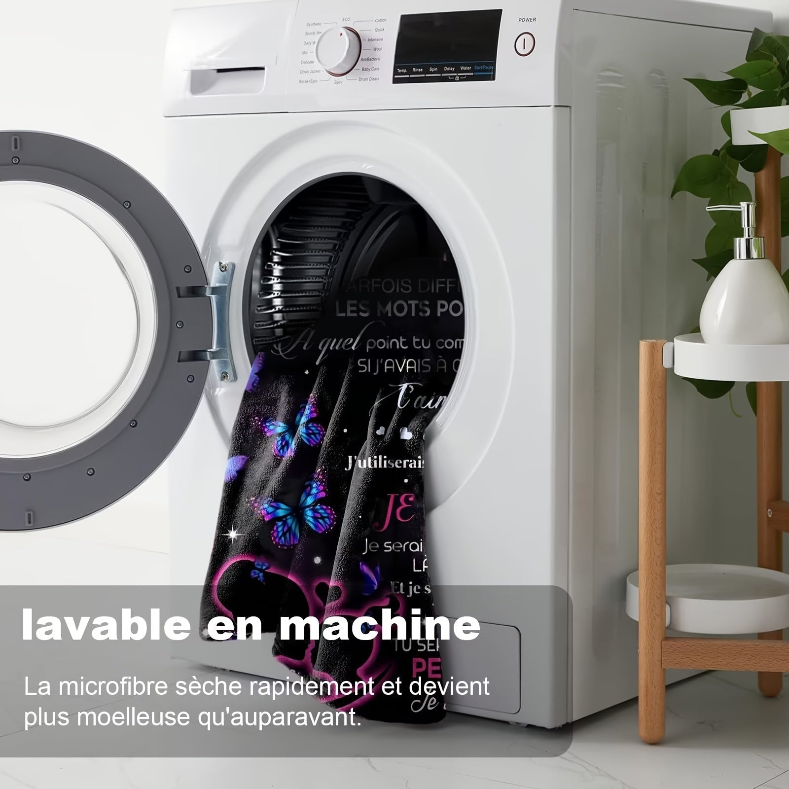 French-Inspired Flannel Throw Blanket Soft Warm Couch Bed Camping Hypoallergenic