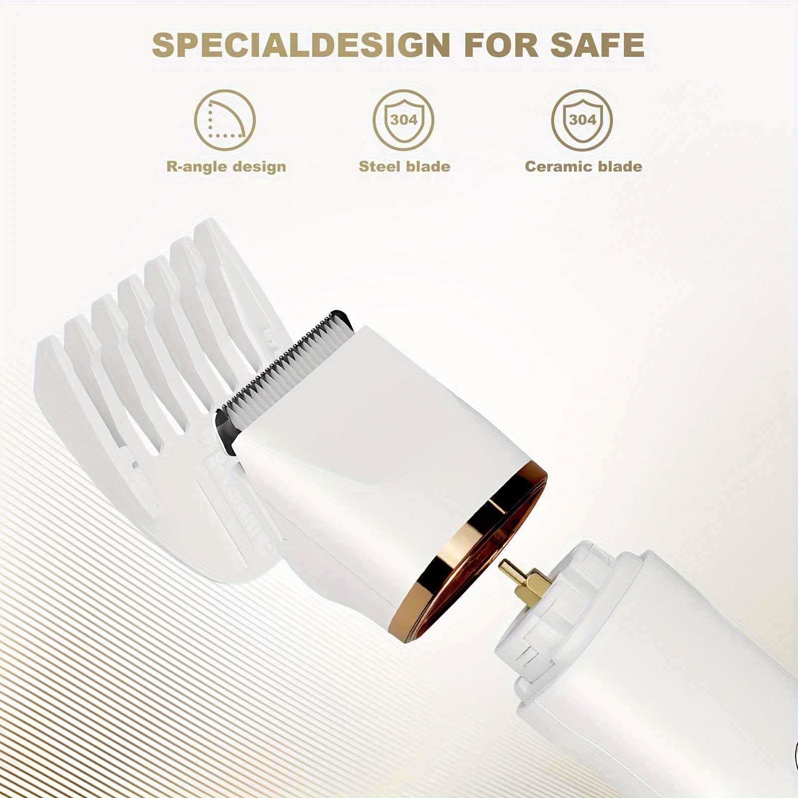 Recortadora de bikini 2 en 1 para mujeres, para cuerpo y rostro, eliminación de vello, kit recargable