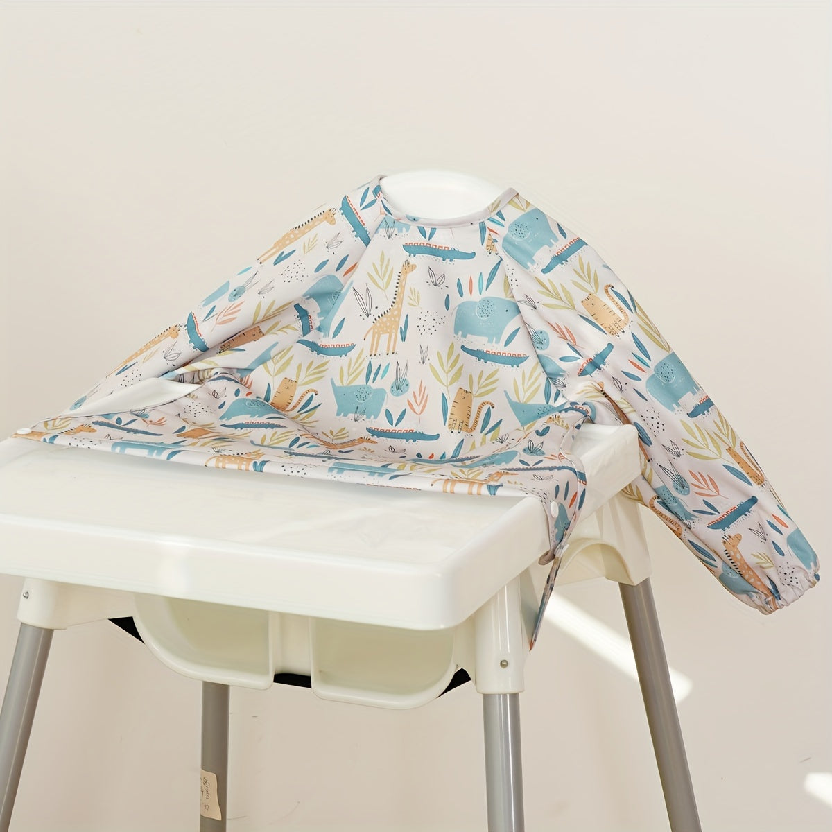 Baby Waterproof Feeding Bibs with Long Sleeves for Messy Meals and Painting