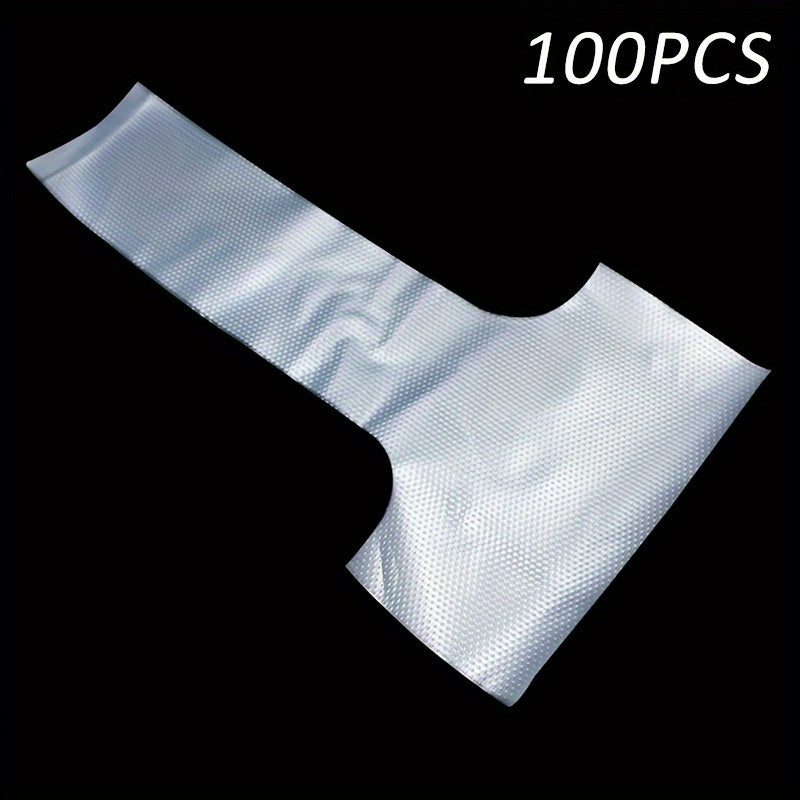 Прозрачные пластиковые сумки-держатели для стаканов для молочного чая и кофе, T-образные, упаковка 100