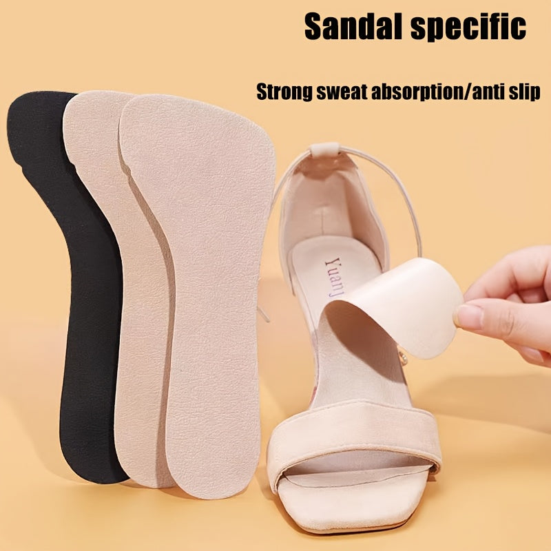 Women's Anti-Slip Sandal Pads Half-Size Cushion Summer Breathable Soft Sole