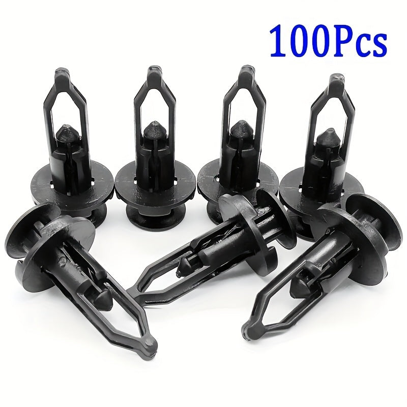 50/100/200 Piezas de clips de fijación para coche, clips de parachoques, clips de plástico de tipo empujar
