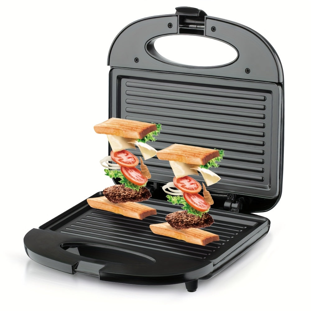750W Non-Stick Elektrik Sendvich Qovurish Gril Panini Qiluvchi O'chiriladigan Tovoqlar