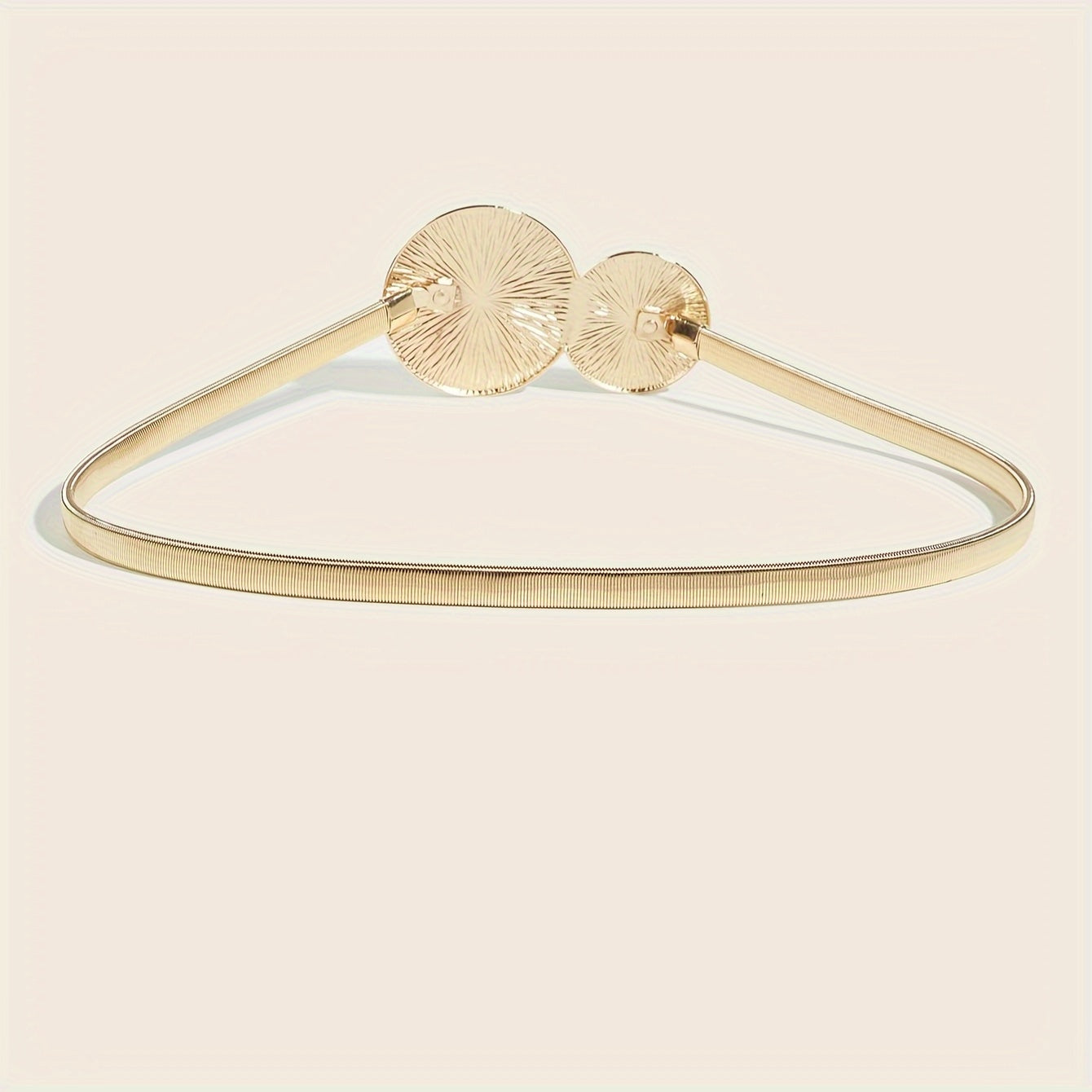 Women's Elegant Skirt with Western Style Belt and Dress Waist Chain